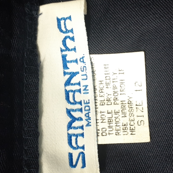 🇺🇸Samantha Navy Blue Pleated Front Trouser Style 1475-MV39 Size 12 Petite - Picture 15 of 16